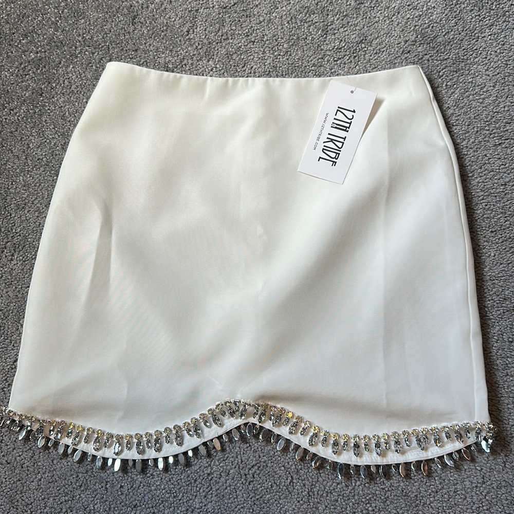 12th Tribe White Skirt